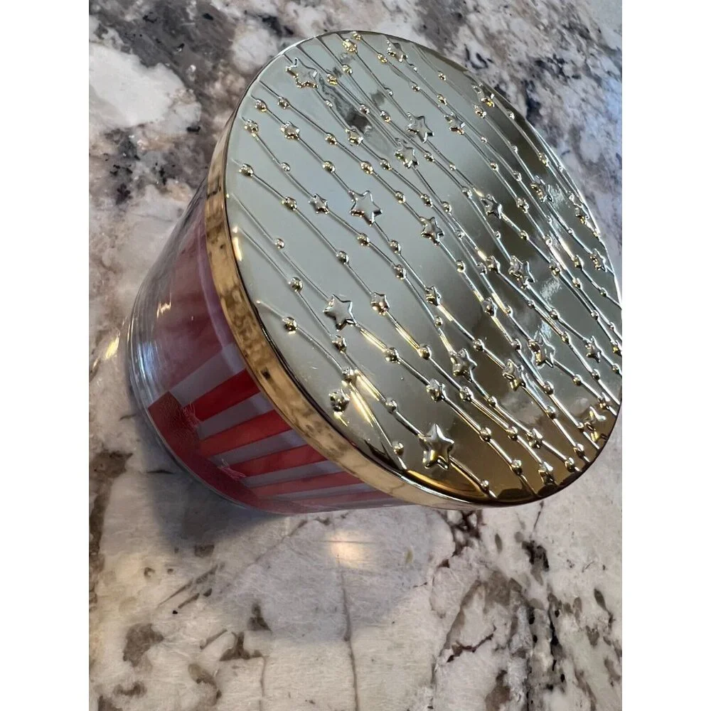 Bath & Body Works 3 wick‎ Scented Candle Winter Candy Apple 14.5 Oz NeW Natural